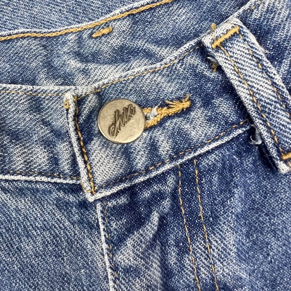 VINTAGE |•CHIC•| Classic Blue Jeans High Rise Waist Tapered Leg Vtg Size '6 P' - Picture 7 of 9